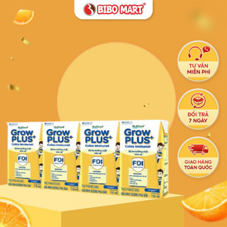 Sữa Pha Sẵn GrowPLUS+ Colos Immunel Phát Triển Chiều Cao Cân Nặng Cho Bé Trên 1 Tuổi Lốc 4- Bibomart