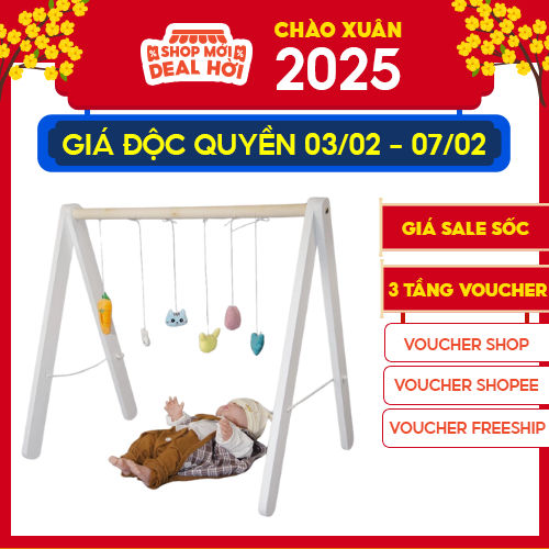 Kệ chữ A cho bé - Đồ chơi trí tuệ và vận động cho bé sơ sinh