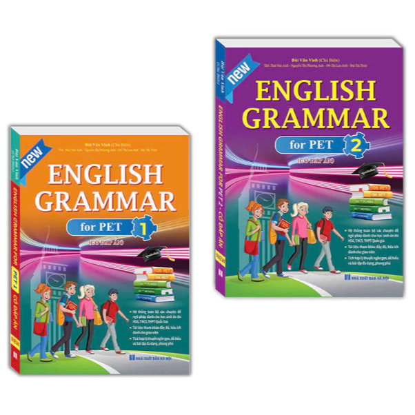 Sách - Combo 2 tập - English Grammar for pet