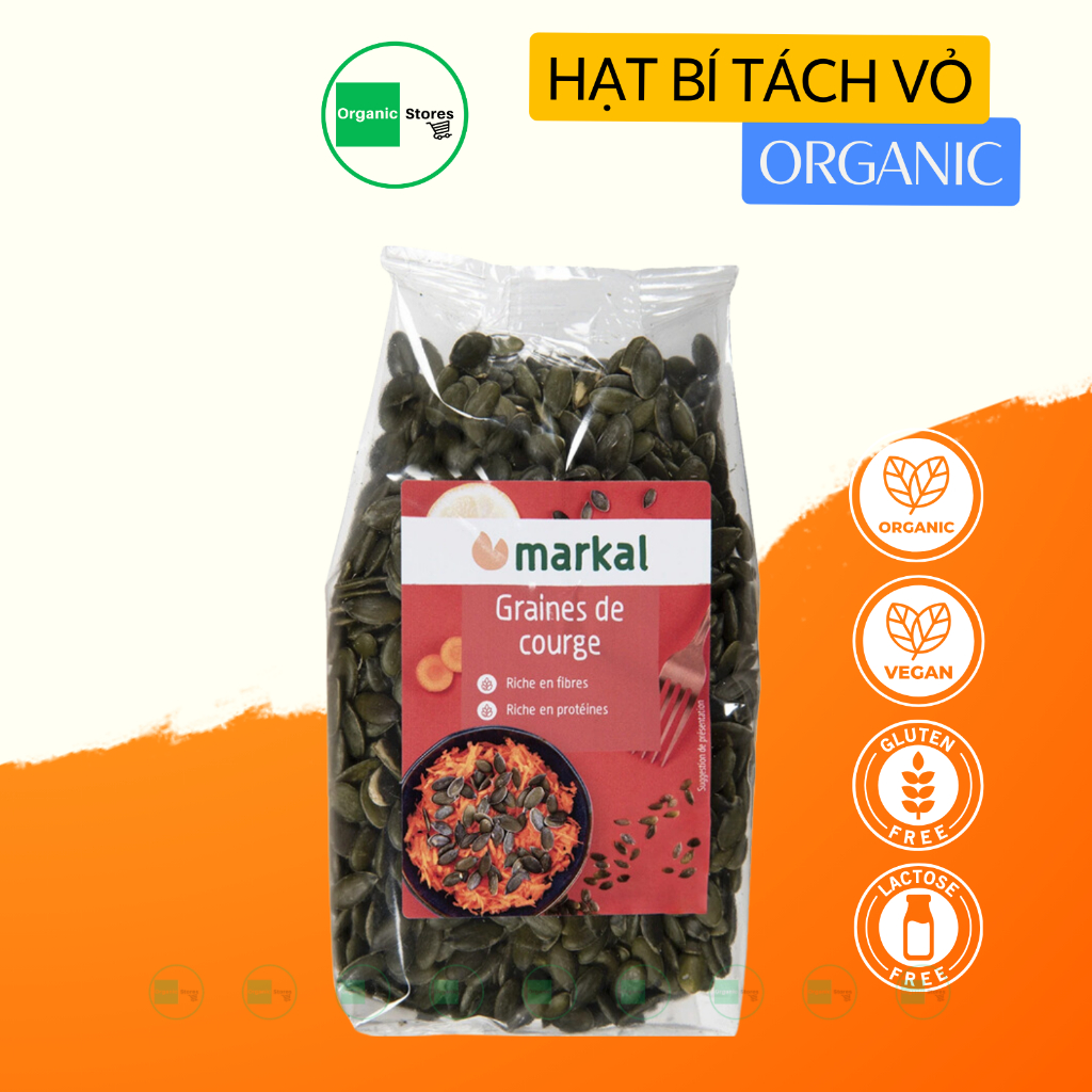 Hạt bí hữu cơ đã tách vỏ Markal - Bob's - Ăn Kiêng - Giảm Cholesterol - Ăn thực dưỡng - Organicstores