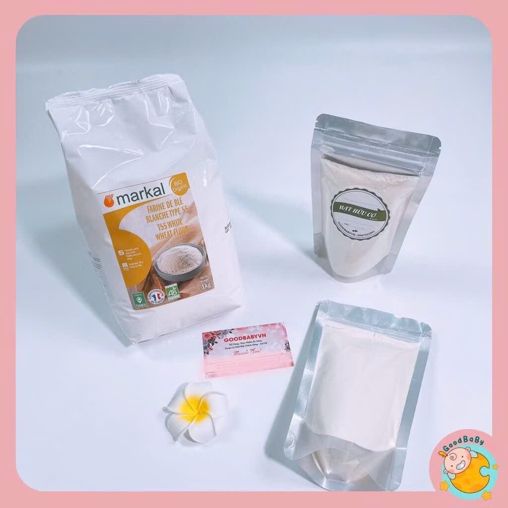 Bột mỳ hữu cơ 200g T55 Markal làm bánh cho bé Goodbabyvn
