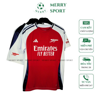 Bộ Quần Áo Bóng Đá Câu Lạc Bộ Arsenal Mùa Giải 24/25 MERRY SPORT Vải Thái Chuẩn Áo đấu Cao Cấp phom 50-90kg