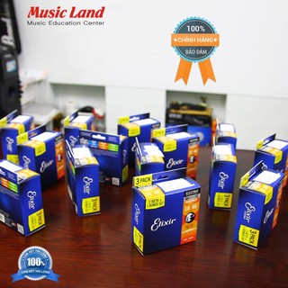 Dây Đàn Guitar Điện Elixir 16542 Chính Hãng Của Mỹ Loại Pack 3 Bộ Cho Âm Thanh Ấm Và Trong