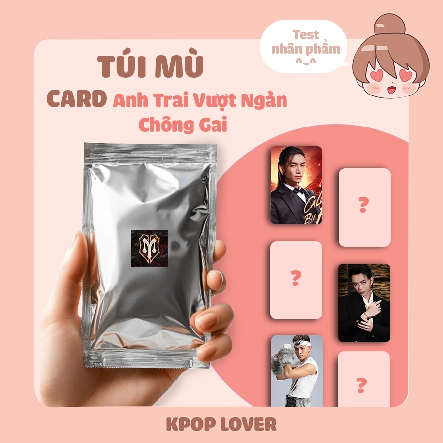 [Mua 5 tặng 1] TÚI MÙ CARD Anh Trai Vượt Ngàn Chông Gai - Kpop Lover