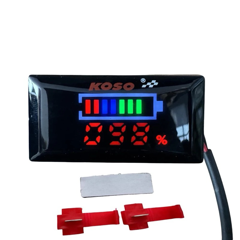 Đồng hồ báo vol Koso v2 có vạch 7-100v có pas gắn