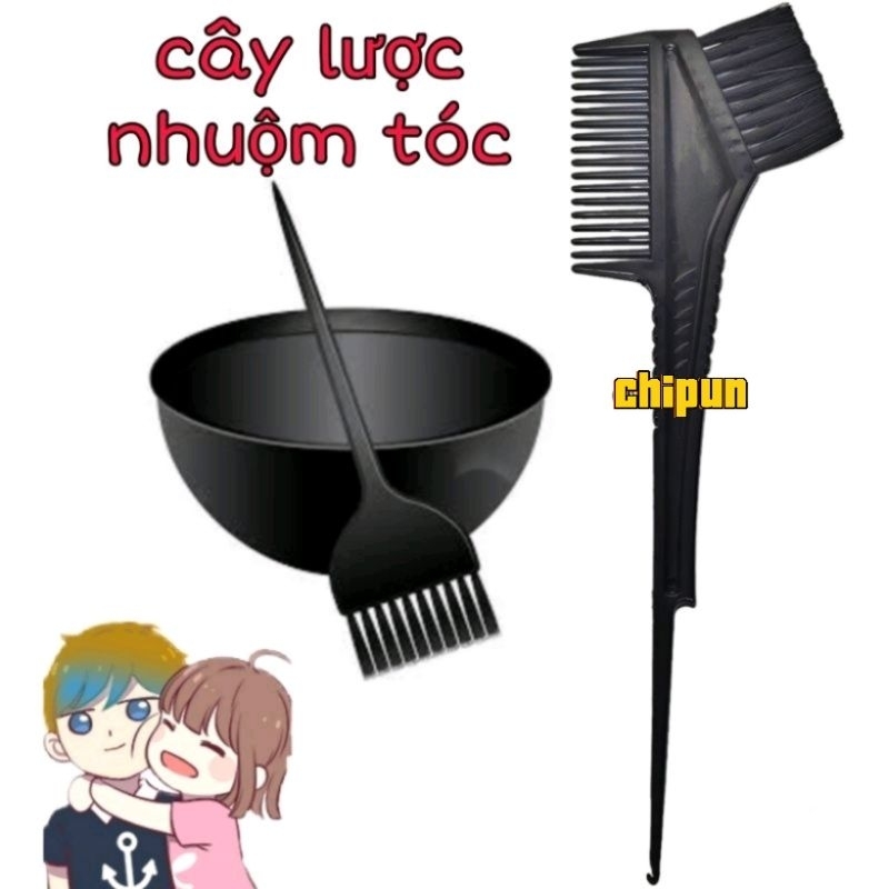 ( Túi 5 cây ) Lược Nhuộm Tóc 2 Đầu, Cây Nhuộm Tóc Nhọn