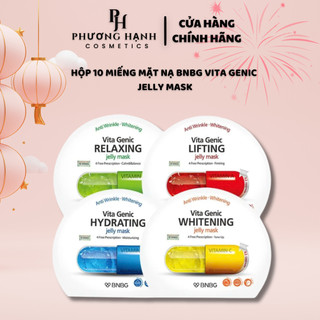  Hộp 10 Miếng Mặt Nạ BNBG VITAGENIC SKINBOOSTER TRÀM TRÀ Hàn Quốc Dưỡng Sáng Cấp Ẩm Phục Hồi 