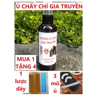 [TẶNG LƯỢC DÀY, MŨ Ủ CHẤY] Xịt Ủ Chấy Tóc ( Diệt Chấy/Chí Hàng Việt ) - Chai 100ml.tkvt2