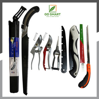 Bộ 9 Món Dụng Cụ Làm Vườn Cây Cảnh Bonsai (Kéo SK5 Kéo Cắt Cành Cưa Gập Cầm Tay và Cưa Lách New)