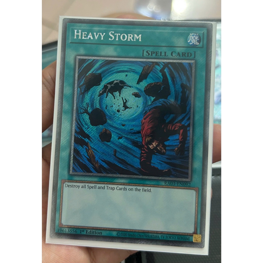 Thẻ bài Yugioh - Heavy Storm - RA03-EN092 - Platinum Secret Rare 1st Edition