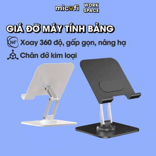  Giá Đỡ Ipad Điện Thoại Micofi Kê Máy Tính Bảng Tablet Chân Đế Xoay 360 Độ Kim Loại Giá Kệ Treo Để Gấp Gọn Để Bàn 