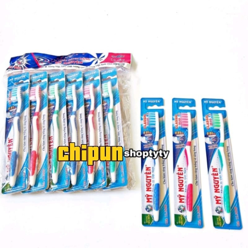 1 Vỉ 12 Cái Bàn Chải Chà Răng