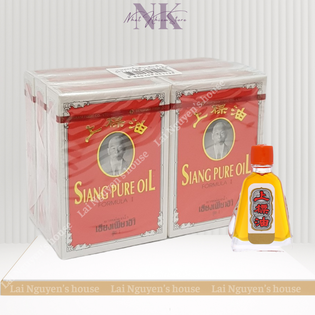 Dầu Gió Đỏ Ông Già Thái Lan Siang Pure Oil Formula I Thái Lan 7ml