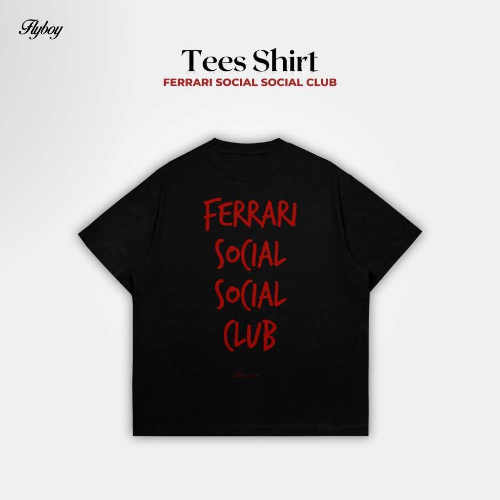 Áo FERRARI SOCIAL SOCIAL CLU - FlyBoyStudio - Áo thun Oversize