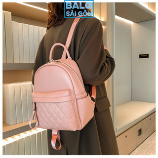 Balo nữ mini nhỏ gọn chất liệu da PU cao cấp đi làm đi chơi kiểu dáng thời trang hàn quốc dày dặn chống nước BLSM06