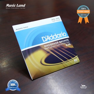 Dây Đàn Guitar Acoustic D'Addario EJ16 - Chính Hãng
