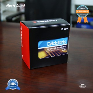 Dây Đàn Guitar Acoustic D'Addario EJ16 - Chính Hãng