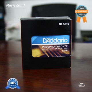 Dây Đàn Guitar Acoustic D'Addario EJ16 - Chính Hãng