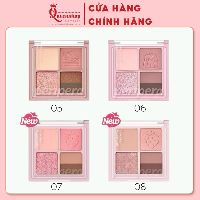 Phấn Mắt 4 Ô Peripera Ink Pocket Shadow Palette 6.4g Màu 06 Signature Is Mute