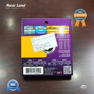 Dây Đàn Guitar Elixir 16052 Chính Hãng của Mỹ Size 12/53 Phủ Lớp Nano PhosphorBronze