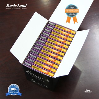 Dây Đàn Guitar Elixir 16052 Chính Hãng của Mỹ Size 12/53 Phủ Lớp Nano PhosphorBronze