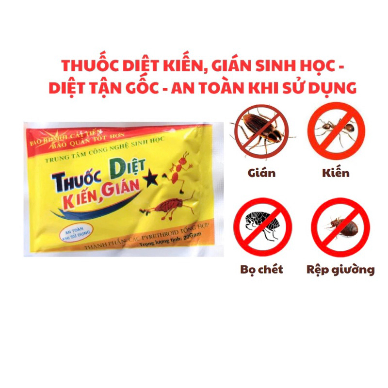 Bột rắc, thuốc diệt kiến, gián diệt tận gốc an toàn