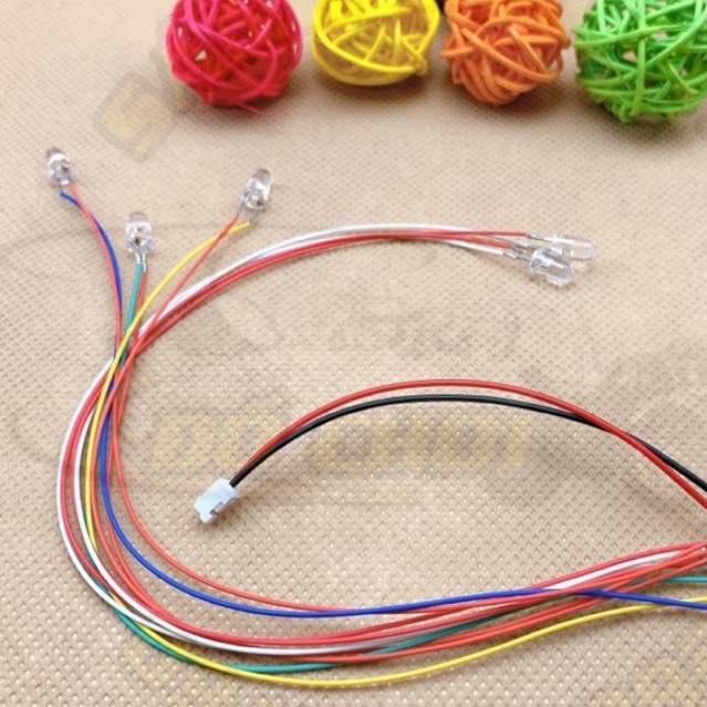 Đèn LED nháy nhiều màu trang trí cho máy bay mô hình Su27 Zy740 Mig740