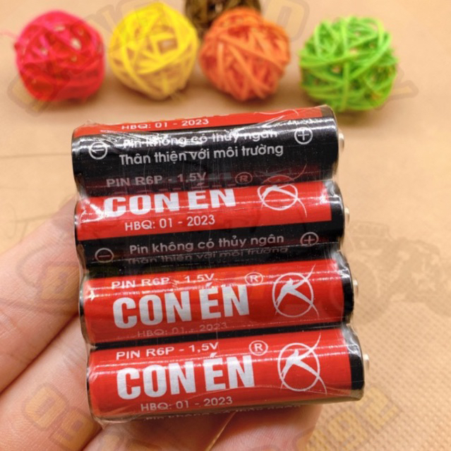 [Hàng tặng] Pin tiểu AA 1.5V Con Én màu đỏ
