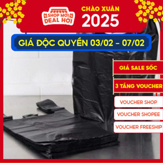 1kg Túi Bóng Đen Đựng Rác,Túi Nilon Đen Gói Hàng
