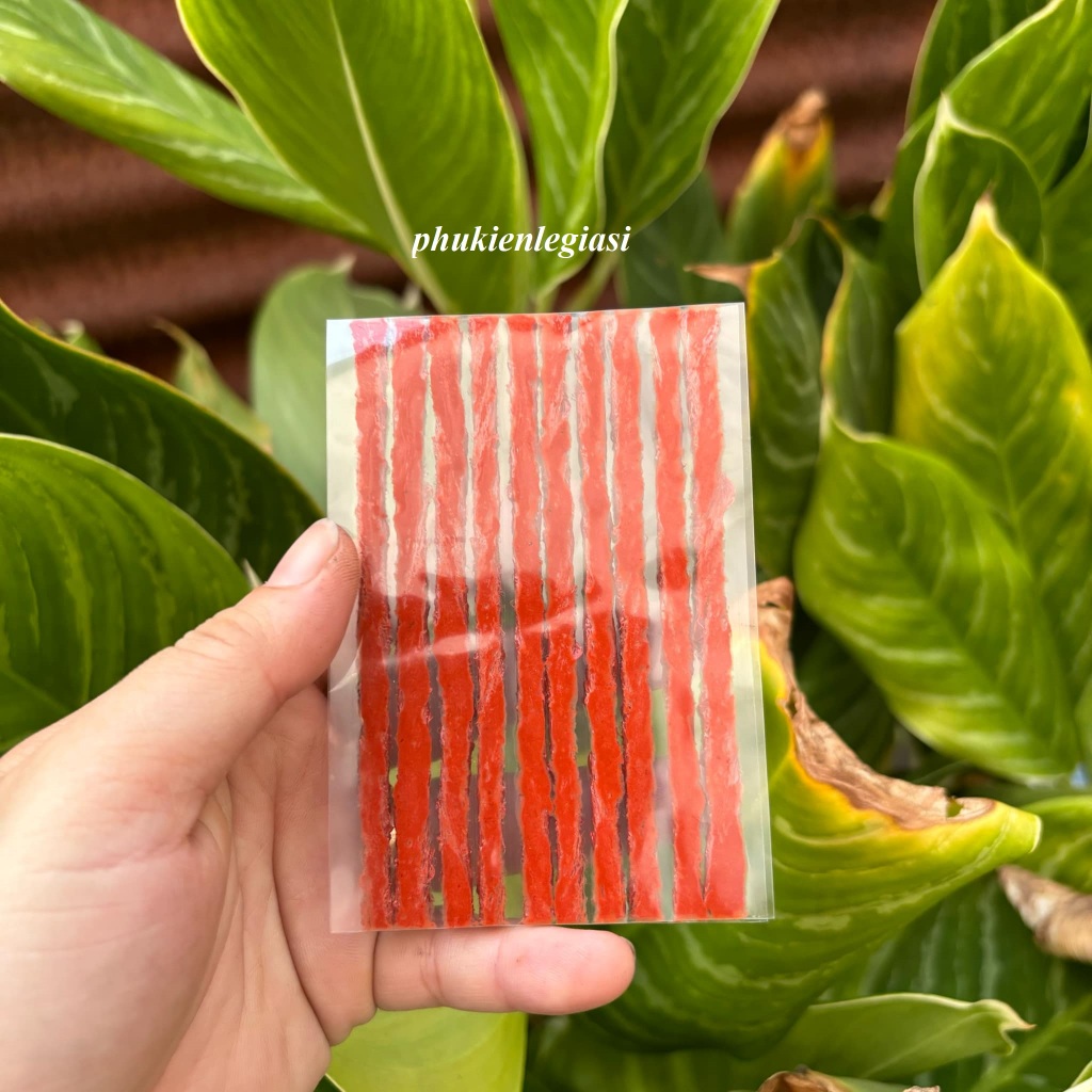 Bộ Set 20 Keo Vá Lụi Vá Dùi Vá Lốp Xe Không Xăm Vá Ngoài (Vá Lụi) Dự Phòng Khẩn Cấp Cho Xe Máy,Xe Ô 