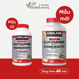 [ Mẫu mới Viên uống Glucosamine 1500mg & chondroitin 1200mg 280 viên - Glucosamin Kirkland