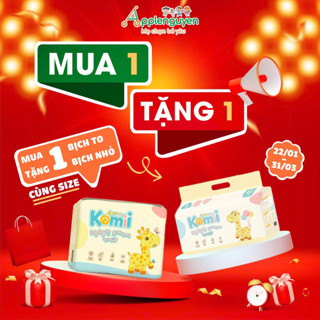 (TẶNG QUÀ) Bỉm KOMII Hàn Quốc (Bịch To/Bịch Mini) Dán/Quần Size NB/S/M/L/XL/XXL/XXXL I Applenguyen94