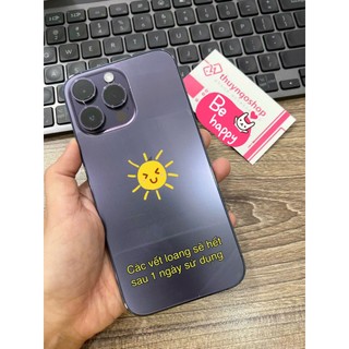 PPF dán mặt lưng (mở logo)  iPhone 15 Pro Max - iPhone 15 Pro - iPhone 14 Pro Max - iPhone 14 Pro - iPhone 13 pro max -
