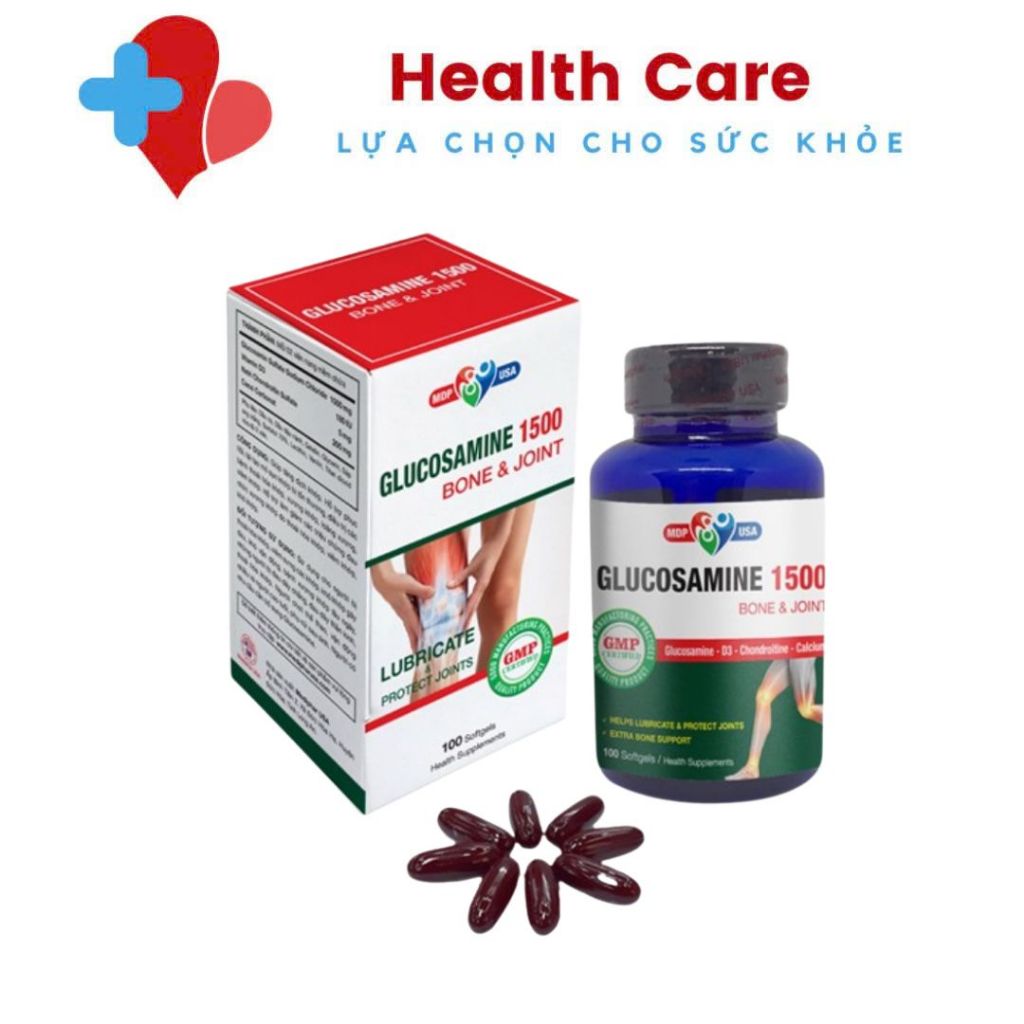 Viên Xương Khớp Glucosamine 1500 Bone & Joint Mediphar USA- Hộp 100 viên