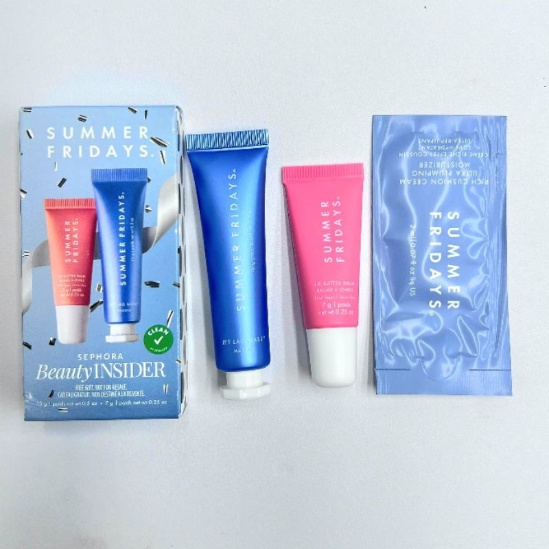  Set Son Dưỡng Và Kem Dưỡng Mini Summer Fridays 