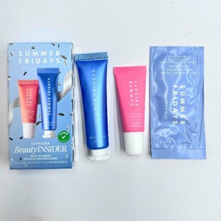  Set Son Dưỡng Và Kem Dưỡng Mini Summer Fridays 