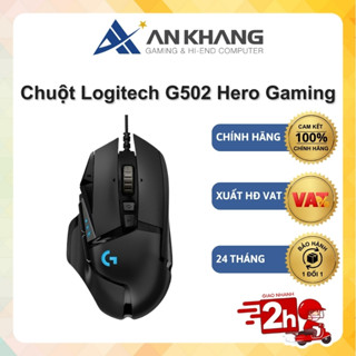 Chuột game có dây Logitech G502 Hero Cảm biến Hero 25k, RGB, 11 nút lập trình Chính hãng Bảo hành 24 Tháng