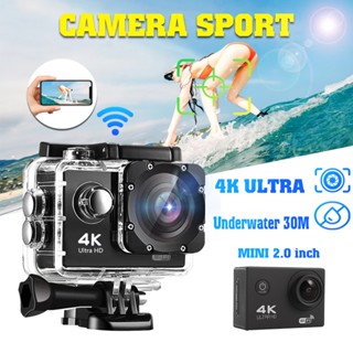 Camera hành trình xe mát gắn mũ bảo hiểm Sport camera 4K, Cam hành trình cho xe máy, xe đạp, đi phượt, di lịch