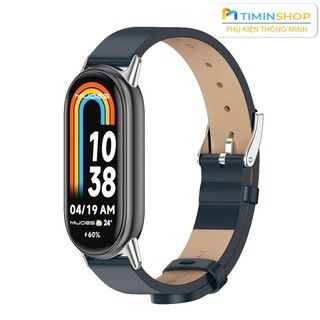 Dây da cho Miband 8/ Miband 9/ Miband 10 - Mijobs