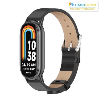 Dây da cho Miband 8/ Miband 9/ Miband 10 - Mijobs