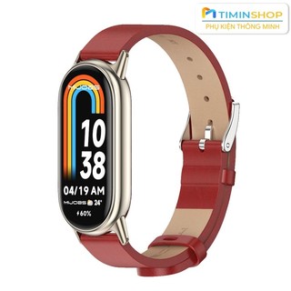 Dây da cho Miband 8/ Miband 9/ Miband 10 - Mijobs