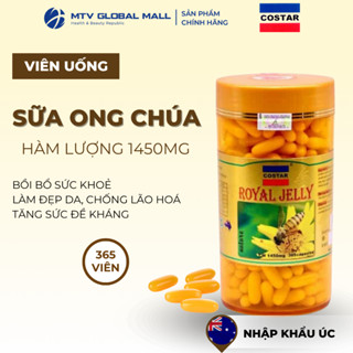 Viên Uống Sữa Ong Chúa Úc Costar Royal Jelly 1450mg Giúp Tăng Cường Sức Khỏe, Hỗ trợ Đẹp Da