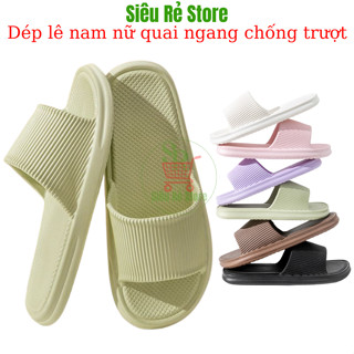 Dép đi trong nhà nam nữ Siêu Rẻ Store Dép lê mang văn phòng du lịch dã ngoại chống trơn trượt giá rẻ