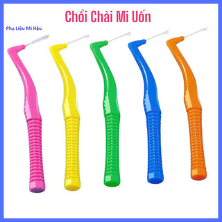  Set 5 -20 Cây Chải Kéo Mi Uốn Cong_Chổi chải đều mi uốn_chải lông mày - Chổi cong chữ L cao cấp dùng uốn mi_SHOP Mi Hậu 
