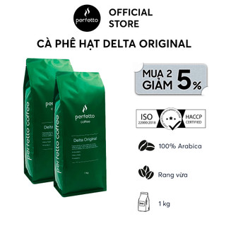[Perfetto Coffee] Cà phê hạt Delta Original 100% Arabica 1000g