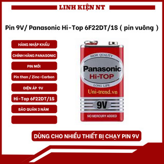 Pin Panasonic 9V Chính Hãng, Pin Panasonic Vuông