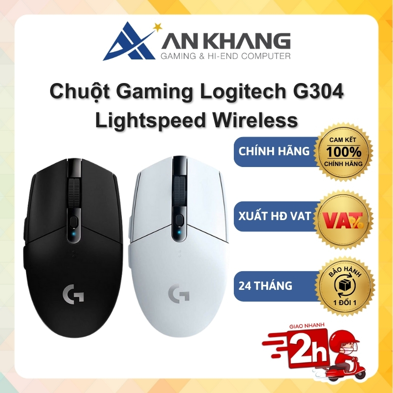 Chuột game không dây Logitech G304 kết nối đầu thu USB Nhẹ 6 Nút Bấm Pin trâu Chính hãng Bảo hành 24 Tháng | BigBuy360 - bigbuy360.vn
