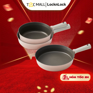 Chảo Chống Dính Bếp Từ LocknLock Cao Cấp Suit Màu Hồng Size To 18 22 24 26cm CSU1263PIK T2CMALL