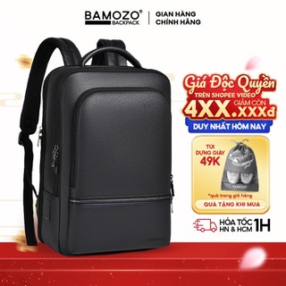 Balo da nam Bamozo Vestor đựng laptop 15 16 inch, cặp công sở chống sốc chống thấm nước tích hợp cổng sạc tiện dụng BL07