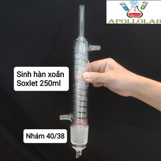 Bộ chiết xuất chất béo Soxlet Soxhlet Sholet 250ml 500ml thí nghiệm